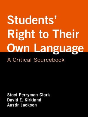 cover image of Students' Right to Their Own Language